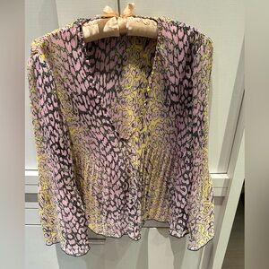 Chic Pink and Yellow Women's Top